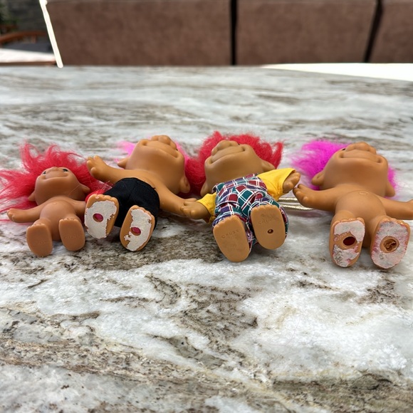 Group of 4 vintage troll dolls. - Picture 3 of 4